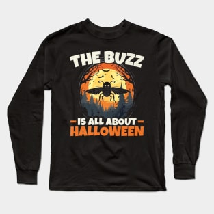 Halloween Bees Trick Or Treat Insect Spooky Honeybee Long Sleeve T-Shirt